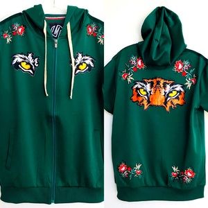 LAST ONE! NWT IMPERIOUS Eagle / Tiger Eyes HOODIE JACKET Medium